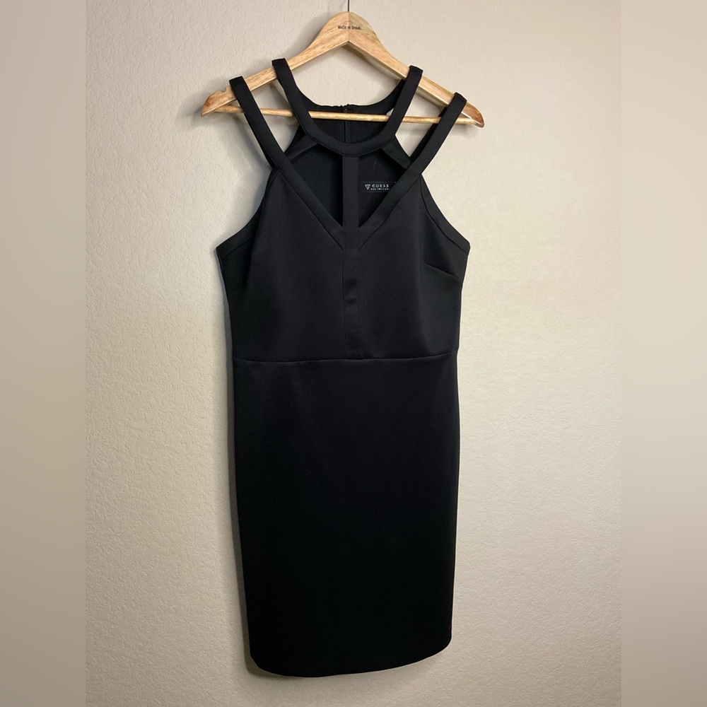 Guess Black Strappy Sheath Dress Size 14 – Little Black Dress Cocktail Party